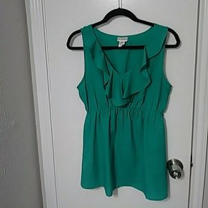 Maternity ruffle top sleeveless blouse